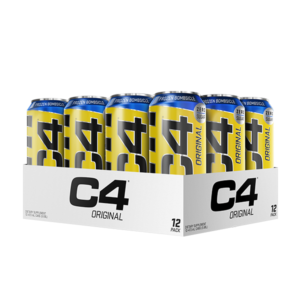 C4 Original Carbonated Cans (3) & Cellucor-C4CAN-CASE12x473mL-FROBOM