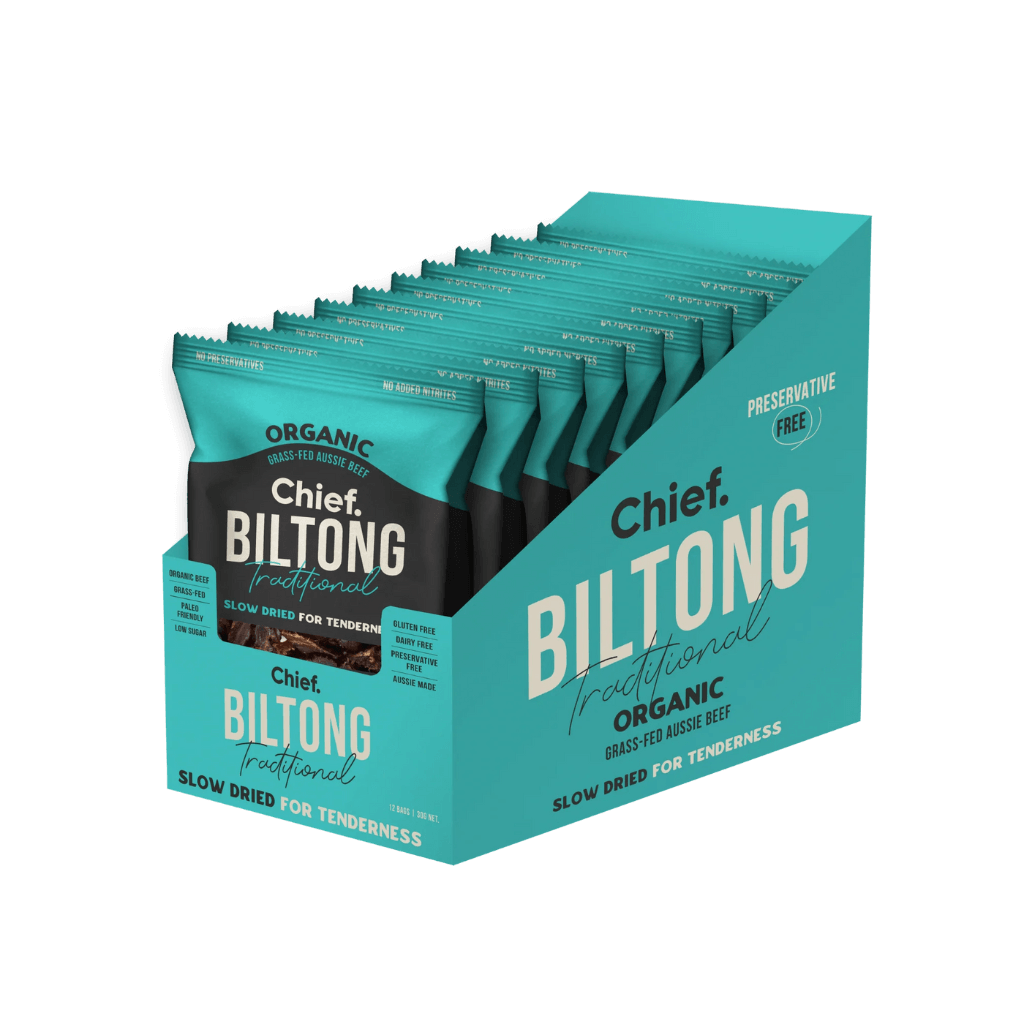 Organic Biltong (1) & CHIEF-Biltong-Box-Of-12-BEEF