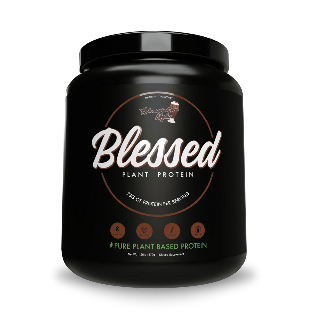 Blessed Plant Protein (21) & EHPLabs-Blessed-454g-ChcMlk