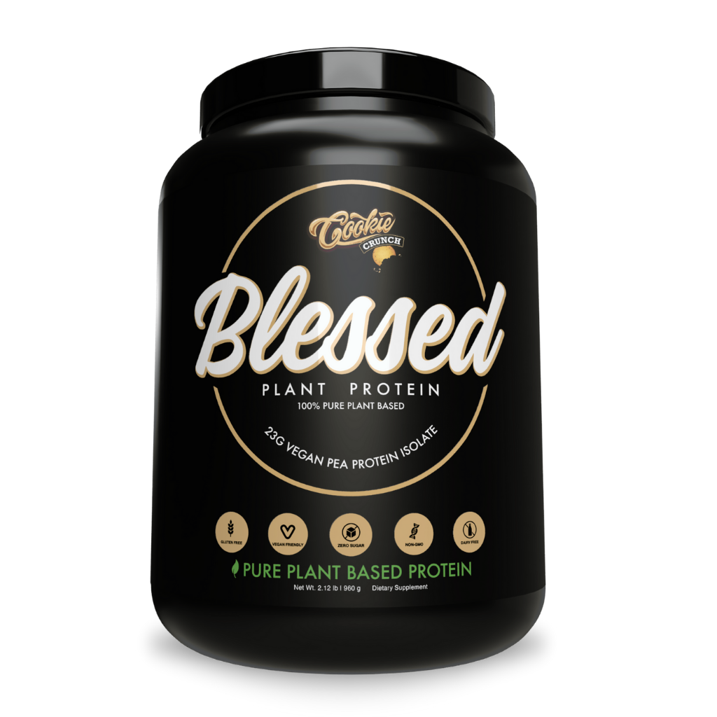 Blessed Plant Protein (10) & EHPLabs-blessed-908g-Cookie