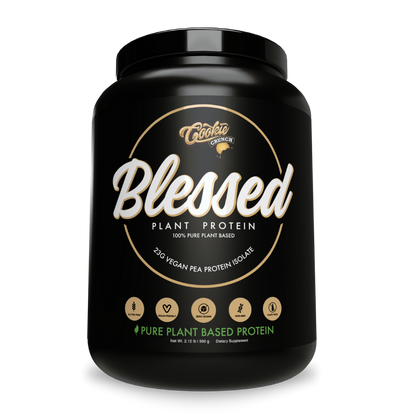 Blessed Plant Protein (10) & EHPLabs-blessed-908g-Cookie