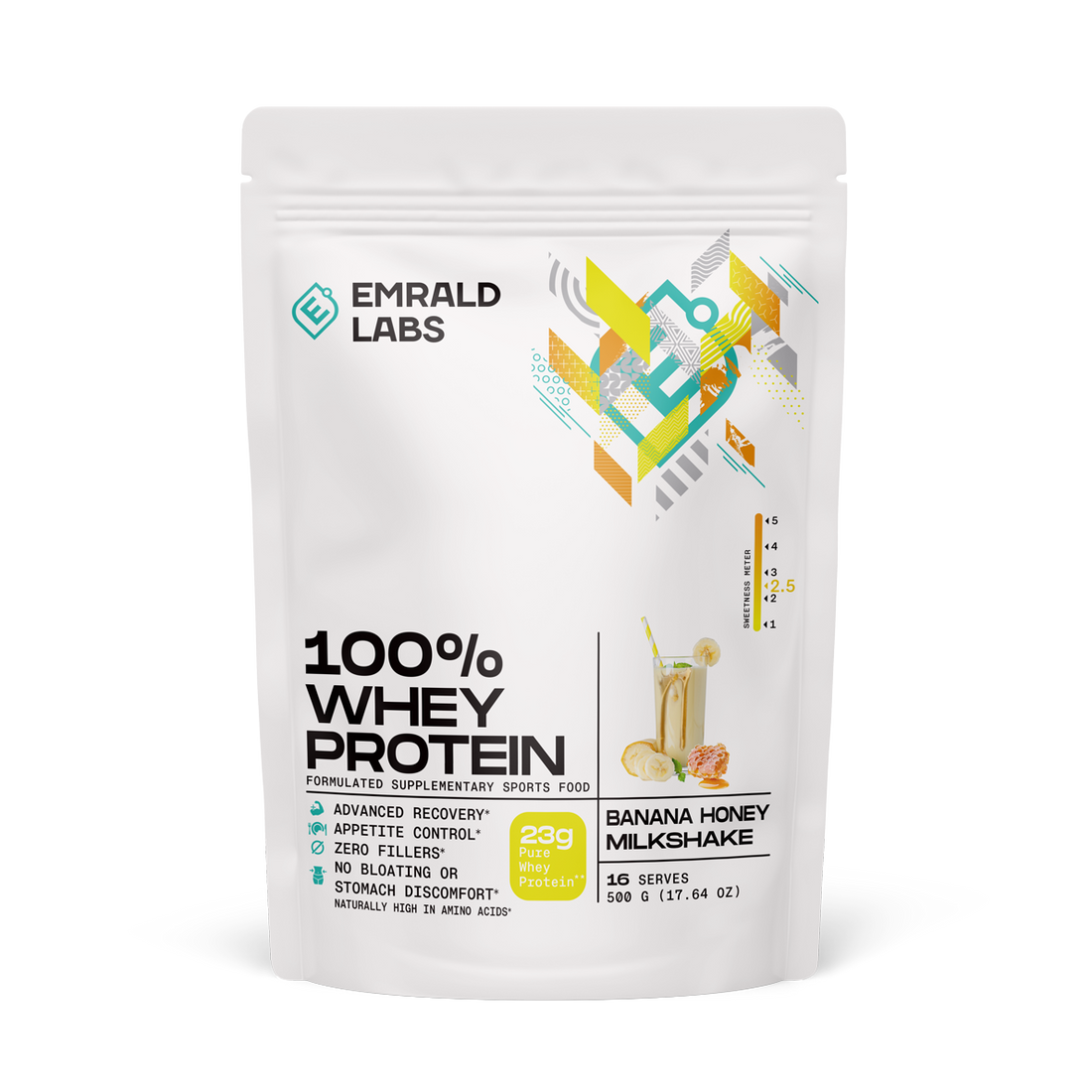 100% Whey Protein (36) & Emrald-100%Whey-500g-Ban