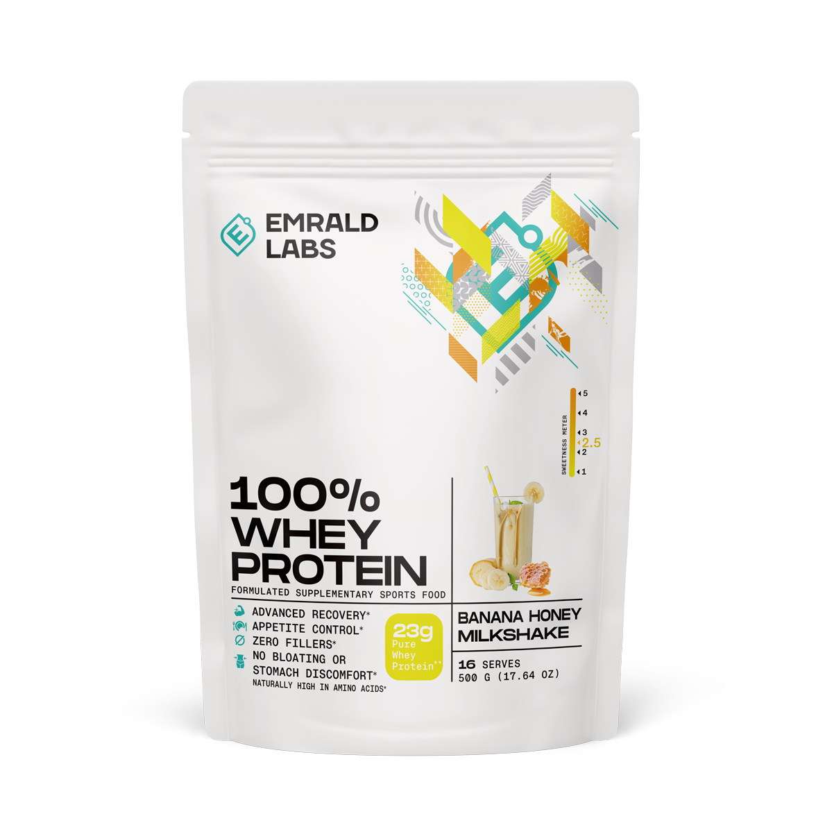 100% Whey Protein (36) & Emrald-100%Whey-500g-Ban