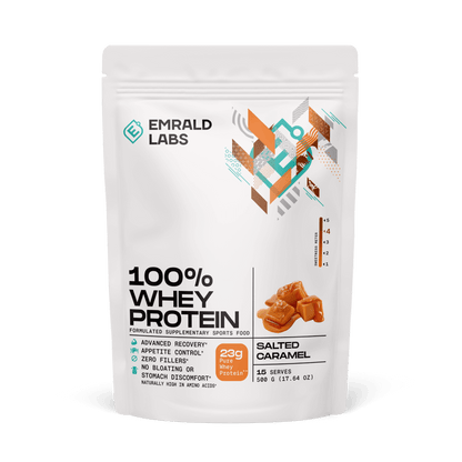 100% Whey Protein (32) & Emrald-100%Whey-500g-Salt