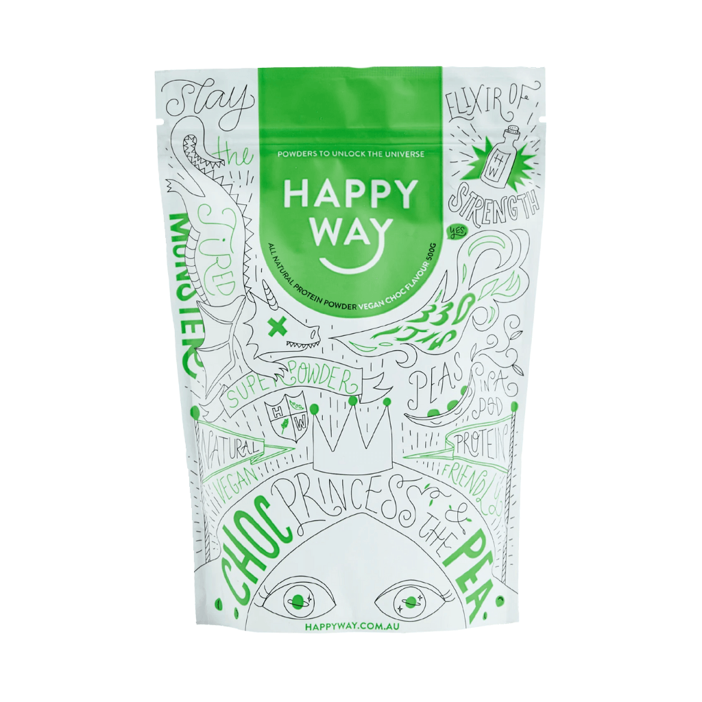 Happy Way Vegan Protein (1) & HappyWay-NatVegan-500g-Choc