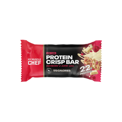 Protein Crisp Bar (2) & MMC-Pro-CrispBar-Box12-Rasp