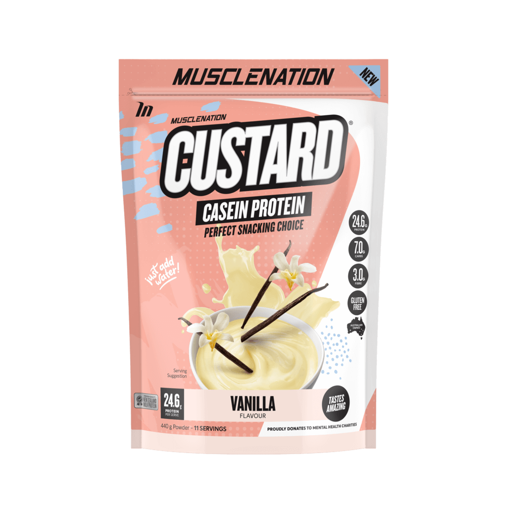 Muscle Nation Casein Custard (13) & MUSCLENATION-CASEIN-440g-Van