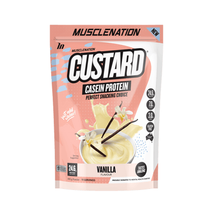 Muscle Nation Casein Custard (13) & MUSCLENATION-CASEIN-440g-Van