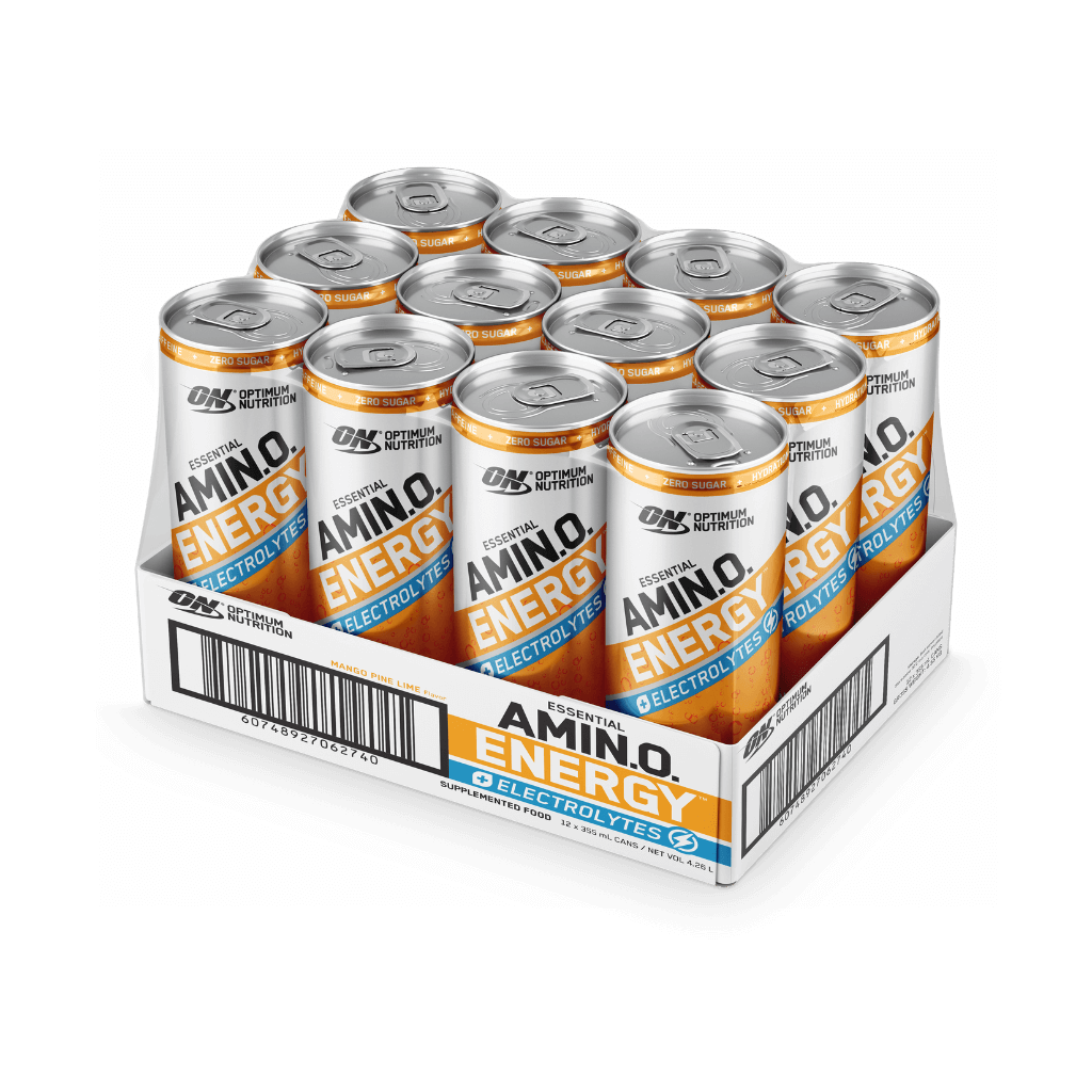 Amino Energy + Electrolyte Sparkling Can (1) & ON-AE+E-SPARKLING-BOX-PINEML