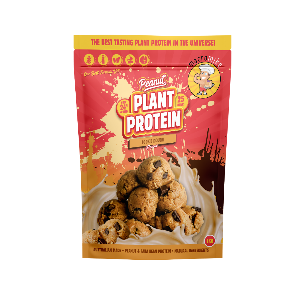 Peanut Plant Protein | Macro Mike (4) & MacroMike-Protein+-25Srv-CookieDoughPB