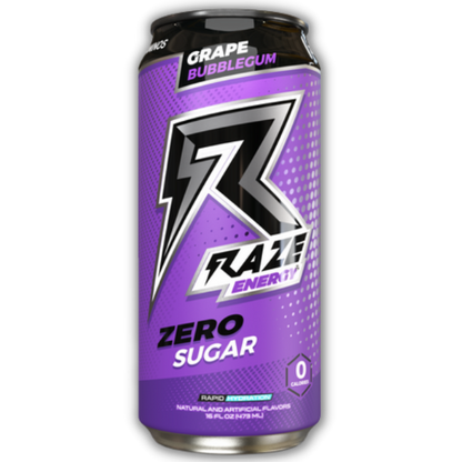 Raze Energy Drink (4) & REPS-RAZE-BOXOF12-GRAPEB