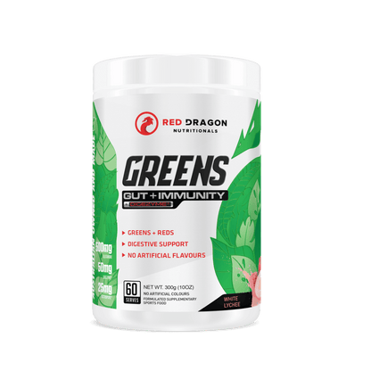 Greens | Gut + Immunity (8) & SCN-GRNS-60SRVS-Lychee