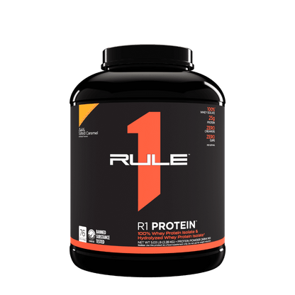 R1 Protein (25) & Rule1-Protein-76Srv-2204g-LiSaltCaramel